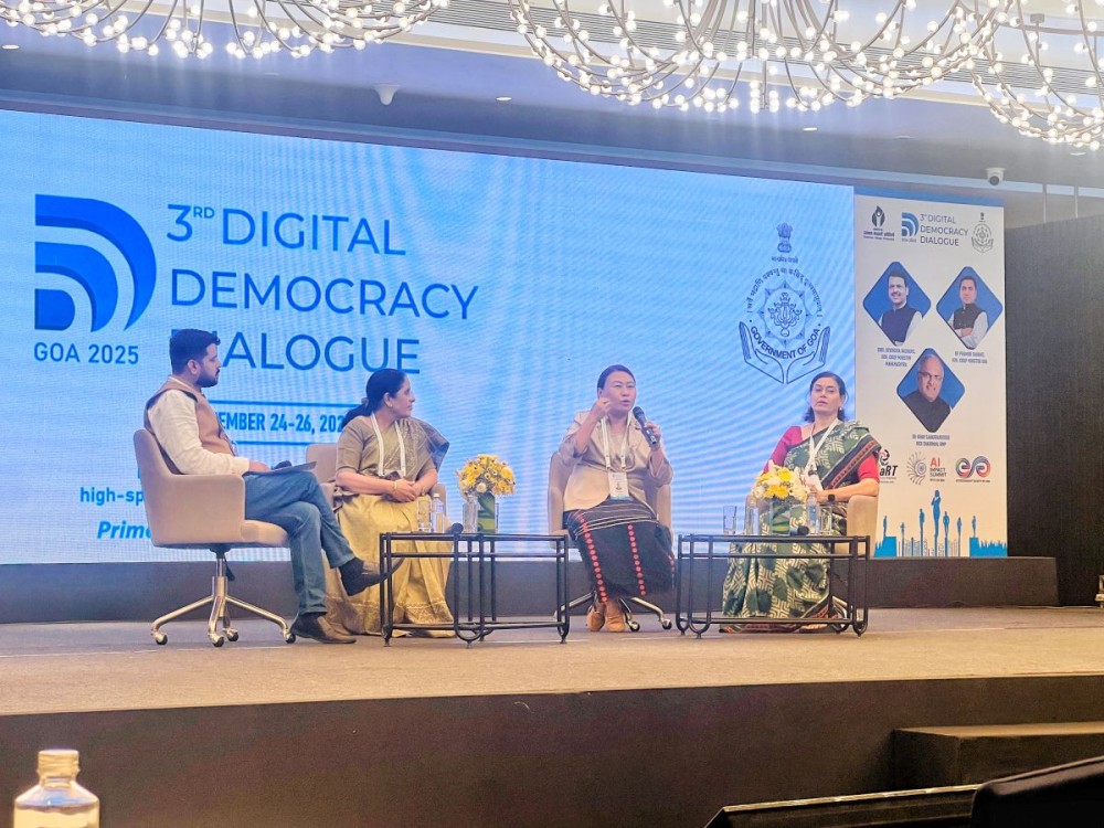 Rajya Sabha MP from Nagaland, S Phangnon Konyak, participated in the third edition of the Digital Democracy Dialogue held in Goa from September 24 to 26.